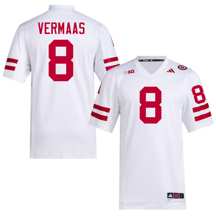 Caden VerMaas Nebraska Jersey,Nebraska Cornhuskers Football Uniforms,Jersey-White